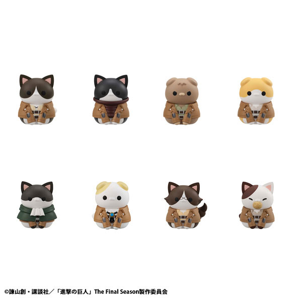 MegaHouse MEGA CAT PROJECT Attack on Titan Shingeki no Nyanko Survey Corps Group danyan! 8Pack BOX