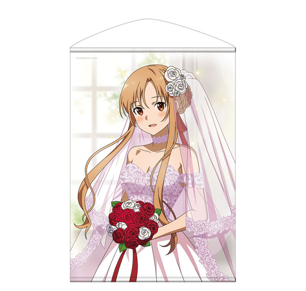 COSPA Sword Art Online New Illustration Asuna B2 Wall Scroll Wedding Dress Ver. รูปภาพ 1