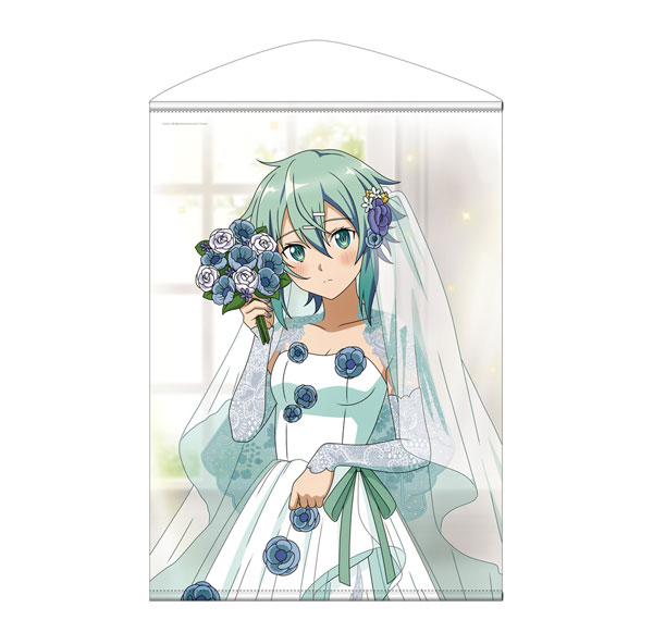 COSPA Sword Art Online New Illustration Sinon B2 Wall Scroll Wedding Dress Ver.