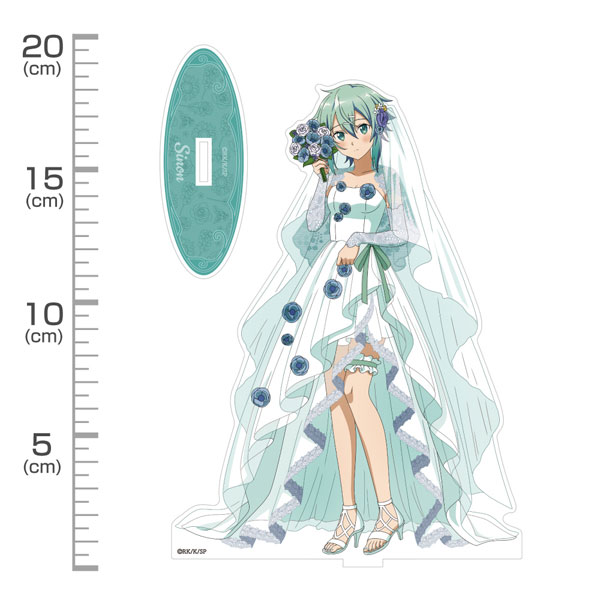 COSPA Sword Art Online New Illustration Sinon Acrylic Stand (Large) Wedding Dress Ver.