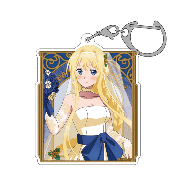 COSPA Sword Art Online New Illustration Alice Acrylic Multi Keychain Wedding Dress Ver.