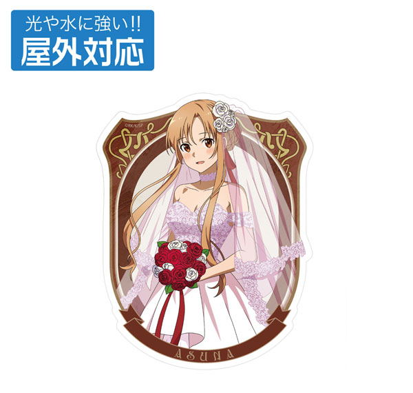 COSPA Sword Art Online New Illustration Asuna Outdoor Compatible Sticker Wedding Dress Ver. รูปภาพ 1