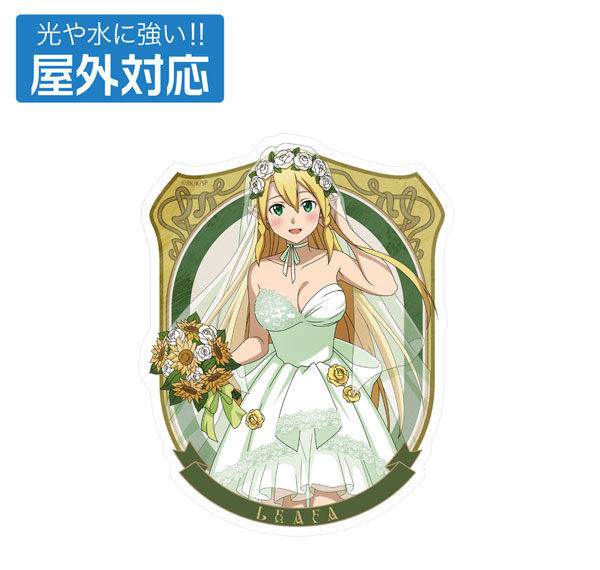 COSPA Sword Art Online New Illustration Leafa Outdoor Compatible Sticker Wedding Dress Ver.