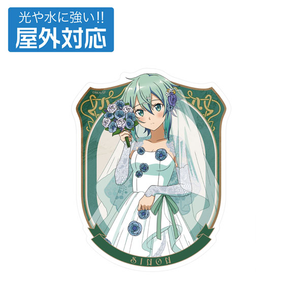 COSPA Sword Art Online New Illustration Sinon Outdoor Compatible Sticker Wedding Dress Ver. Bild 1