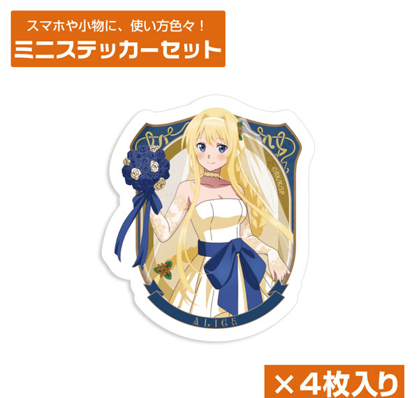 COSPA Sword Art Online New Illustration Alice Mini Sticker Set Wedding Dress Ver.