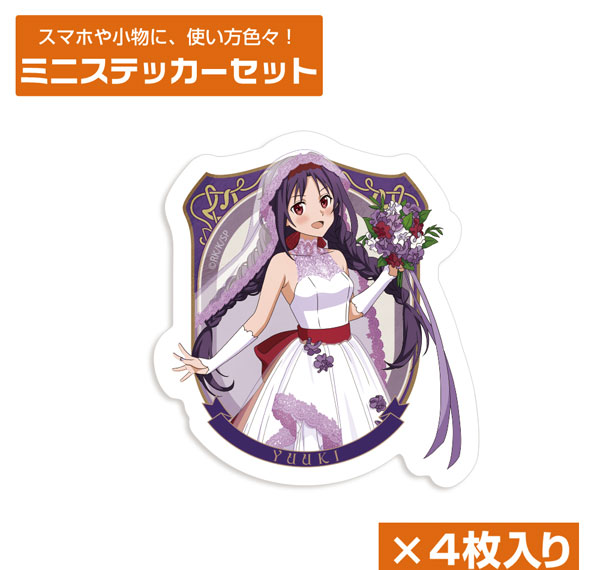 COSPA Sword Art Online New Illustration Yuuki Mini Sticker Set Wedding Dress Ver. รูปภาพ 1