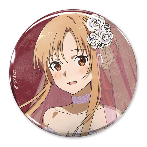 COSPA Sword Art Online New Illustration Asuna 65mm Tin Badge Wedding Dress Ver.