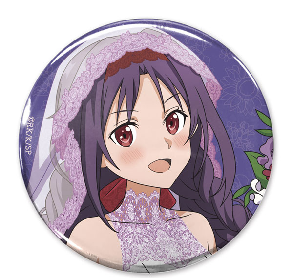 COSPA Sword Art Online New Illustration Yuuki 65mm Tin Badge Wedding Dress Ver. รูปภาพ 1