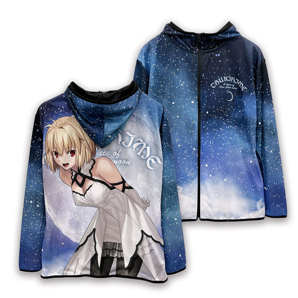 COSPA Tsukihime -A piece of blue glass moon- Arcueid Brunestud Full Graphic Dry Hoodie /M รูปภาพ 1
