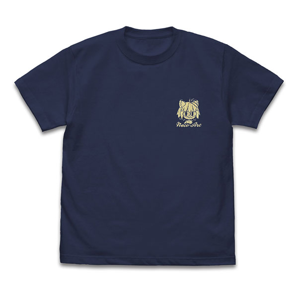COSPA Tsukihime -A piece of blue glass moon- Neko Arc One Point Embroidery T-shirt /INDIGO-S image 1