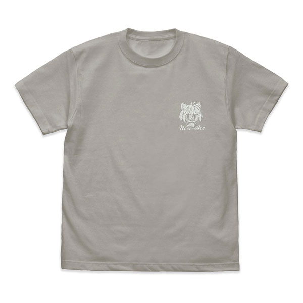 COSPA Tsukihime -A piece of blue glass moon- Neko Arc One Point Embroidery T-shirt /LIGHT GRAY-S