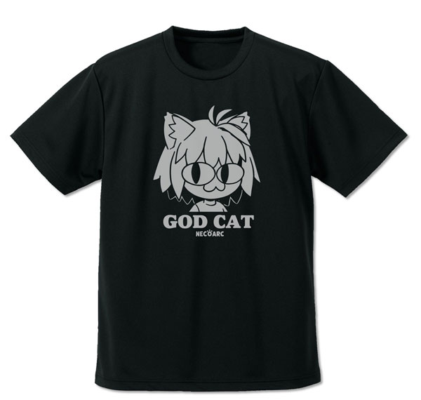COSPA Tsukihime -A piece of blue glass moon- GOD CAT Neko Arc Dry T-shirt /BLACK-M Bild 1
