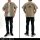 COSPA "Yuru Camp SEASON3" Silhouette Bike Rin Shima Work Shirt /SAND KHAKI-L imagen 5