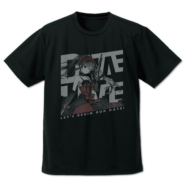COSPA Date A Live V Kurumi Tokisaki Dry T-shirt /BLACK-S 图片 1