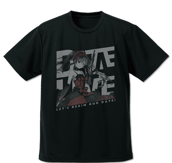 COSPA Date A Live V Kurumi Tokisaki Dry T-shirt /BLACK-L รูปภาพ 1