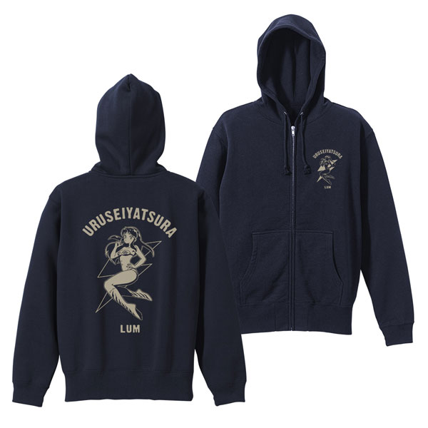 COSPA TV Anime "Urusei Yatsura" Lum's Lightning Zip Hoodie /NAVY-XL hình ảnh 1