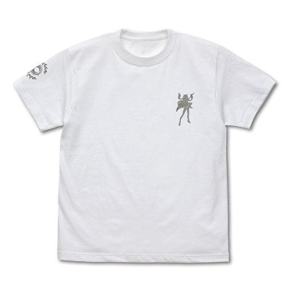COSPA Fate/Grand Order Saber/Souji Okita One Point Embroidery T-shirt /WHITE-XL