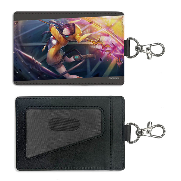 COSPA Heaven Burns Red Karen Asakura Crimson Moonlight Razor's Edge Pass Case (w/Swivel Snap Hook)