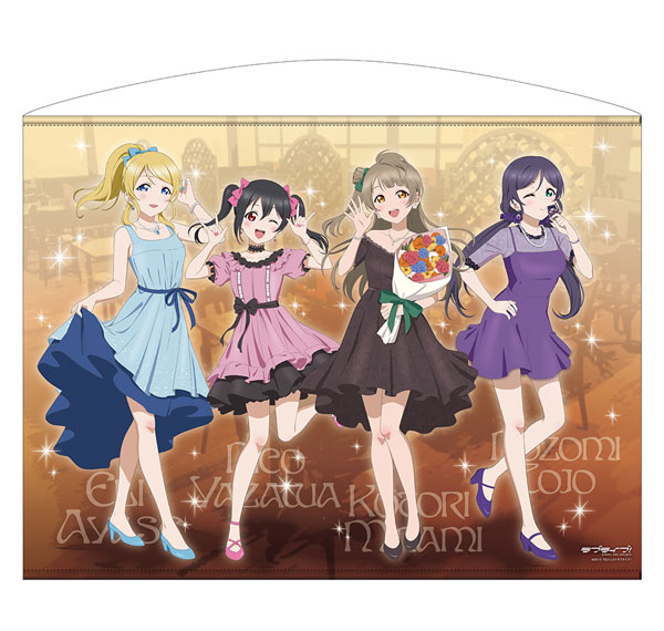 COSPA Love Live! New Illustration Kotori & Eli & Nozomi & Nico 100cm Wall Scroll Party Dress 2025 Ver. Bild 1