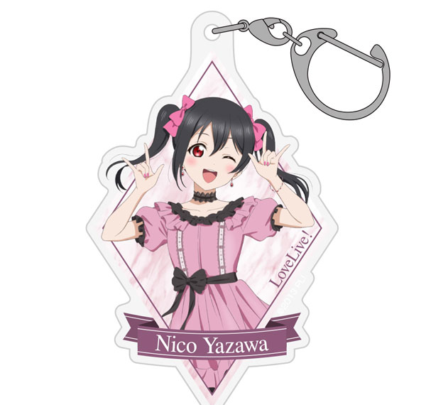 COSPA Love Live! New Illustration Nico Yazawa Acrylic Multi Keychain Party Dress 2025 Ver. Bild 1