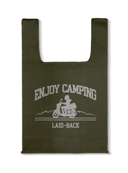 COSPA "Yuru Camp SEASON3" Silhouette Bike Rin Shima Eco Bag /OLIVE hình ảnh 1