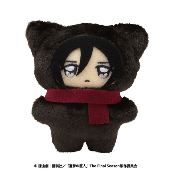 Ensky TV Anime "Attack on Titan" Chimikemo Mascot 2. Mikasa imagen 1