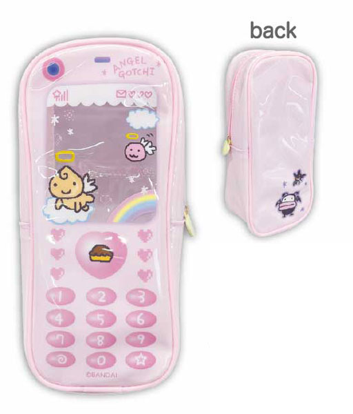 TCP Tamagotchi 懷舊翻蓋手機絨布收納袋 栗子天使 圖片 1