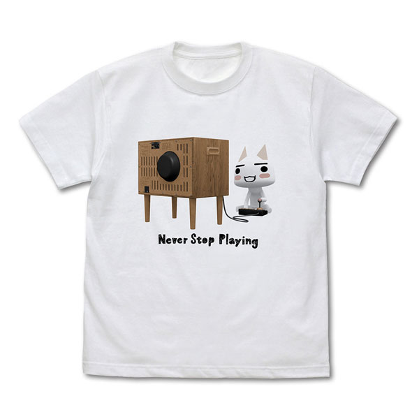 COSPA Dokodemo Issho Never Stop Playing Toro T-shirt /WHITE-S