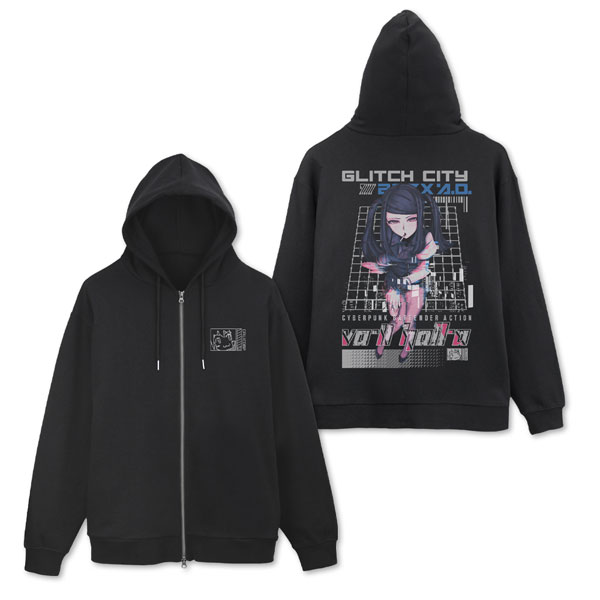 COSPA VA-11 HALL-A Jill Zip Hoodie /BLACK-L