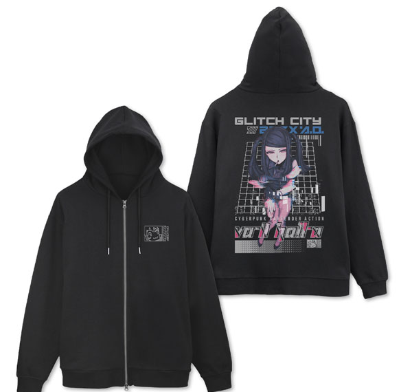 COSPA VA-11 HALL-A Jill Zip Hoodie /BLACK-XXL