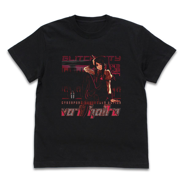 COSPA VA-11 HALL-A Jill Stingray T-shirt /BLACK-S