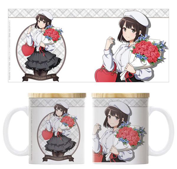 COSPA Saekano: How to Raise a Boring Girlfriend (Saenai Heroine no Sodatekata) Fine Megumi Kato Full Color Mug w/Lid Birthday Date Ver. รูปภาพ 1