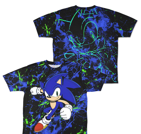 COSPA Sonic the Hedgehog Sonic the Hedgehog Sonic Double-sided Full Graphic T-shirt /-L Bild 1
