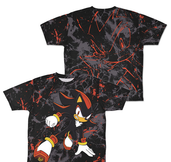 COSPA Sonic the Hedgehog Ultimate Lifeform Shadow Double-sided Full Graphic T-shirt /-S รูปภาพ 1