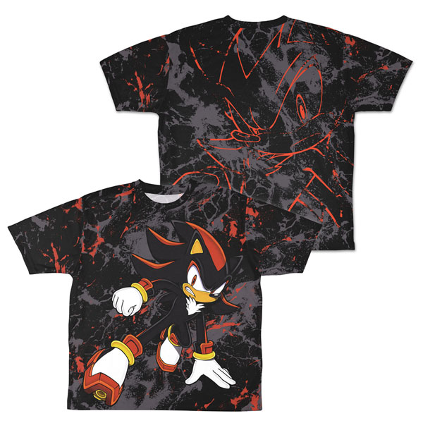 COSPA Sonic the Hedgehog Ultimate Lifeform Shadow Double-sided Full Graphic T-shirt /-L