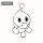 COSPA Sonic the Hedgehog Dancing Chao T-shirt /WHITE-S รูปภาพ 3