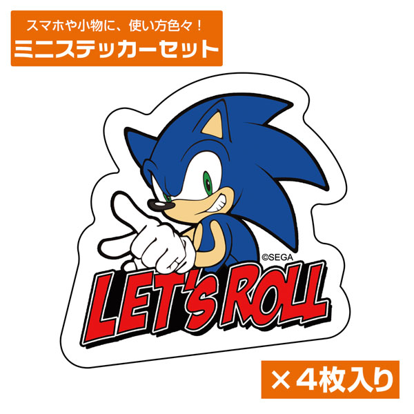 COSPA Sonic the Hedgehog Sonic the Hedgehog Sonic Mini Sticker Set