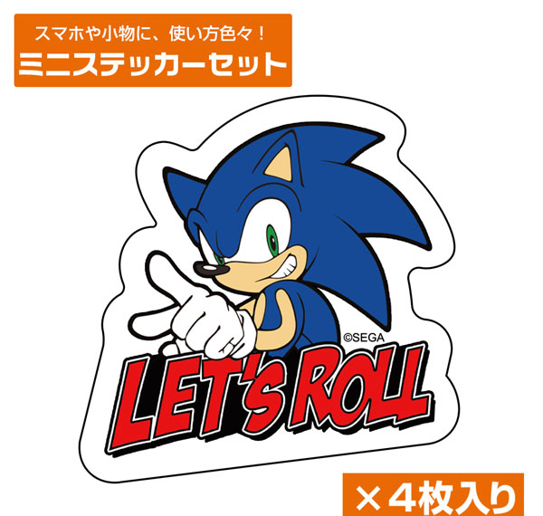 COSPA Sonic the Hedgehog Sonic the Hedgehog Sonic Mini Sticker Set รูปภาพ 1