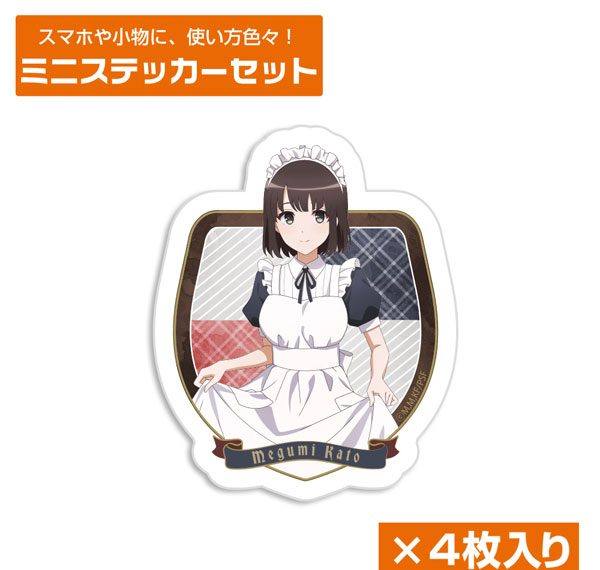 COSPA COSPA DEPOT Exclusive Saekano: How to Raise a Boring Girlfriend Fine Megumi Kato Mini Sticker Set Cure Maid Cafe Ver.