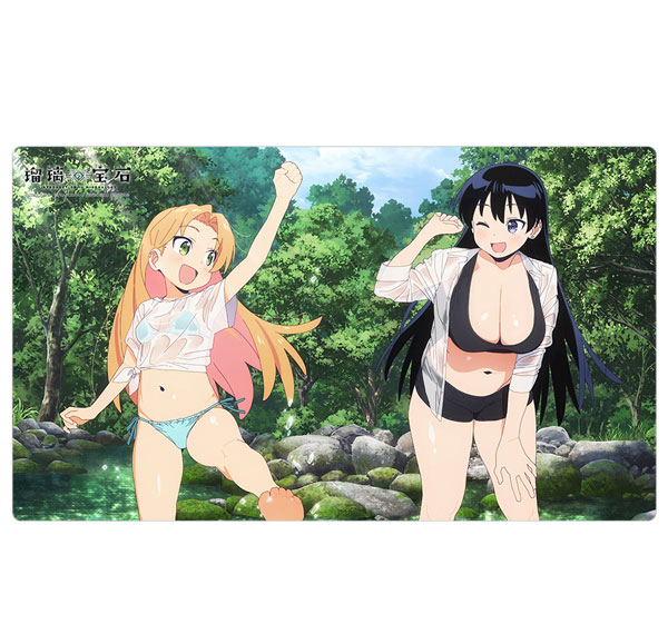 Curtain Damashii [Ruri no Houseki] New Illustration Rubber Mat (Water Fun) Bild 1