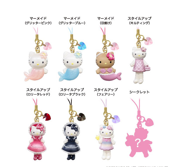 TCP Hello Kitty Trading Mascot Strap 3 8Pack BOX
