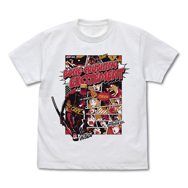 COSPA GUILTY GEAR -STRIVE- Faust "Bone-crushing Excitement" T-shirt /WHITE-M