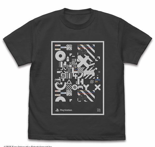 COSPA PlayStation T-shirt for PlayStation Typographic Lifeforms Ver. /SUMI-XL รูปภาพ 1