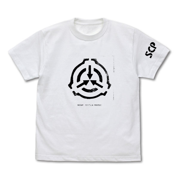 COSPA SCP Foundation Stencil Logo T-shirt /WHITE-S รูปภาพ 1