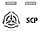 COSPA SCP Foundation Stencil Logo T-shirt /WHITE-S รูปภาพ 3