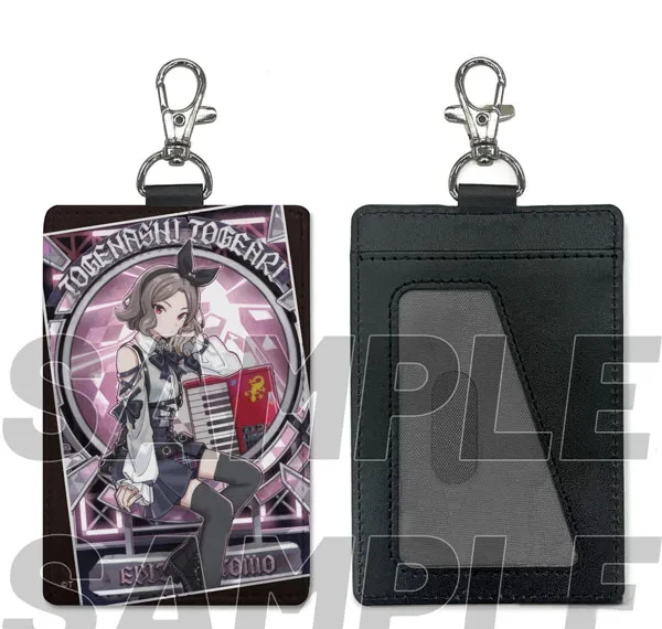 COSPA Girls Band Cry New Illustration Tomo Ebizuka Pass Case (w/Swivel Snap Hook) Hazete Saku Ver. รูปภาพ 1