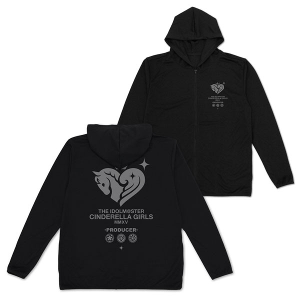 COSPA THE IDOLM@STER Cinderella Girls Thin Dry Hoodie /BLACK-M
