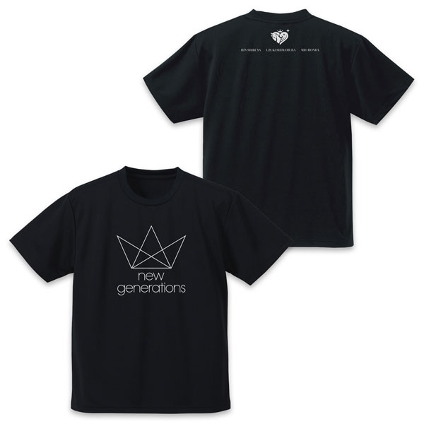 COSPA THE IDOLM@STER Cinderella Girls new generations Logo Dry T-shirt /BLACK-L hình ảnh 1