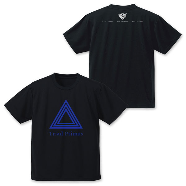 COSPA THE IDOLM@STER Cinderella Girls Triad Primus Logo Dry T-shirt /BLACK-XL