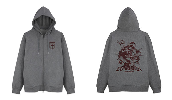 COSPA KonoSuba Megumin EXPLOSION Zip Hoodie Ver.2.0 /MIX GRAY-M imagen 1